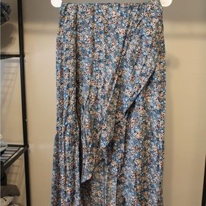 Ruffled Floral Skirt